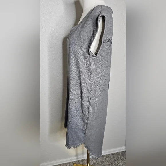 Anthropologie Hi-Lo Grey Tunic Dress Cloth & Stone - Picture 5 of 10